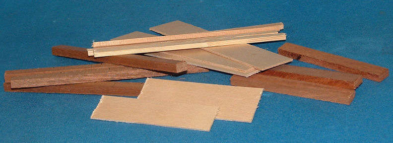 Various sections cut and ready